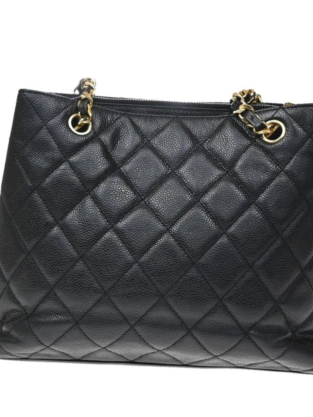 CHANEL CC Logo Chain Shoulder Bag Grained Calfskin Leather BK GHW Italy - Picture 3 of 16